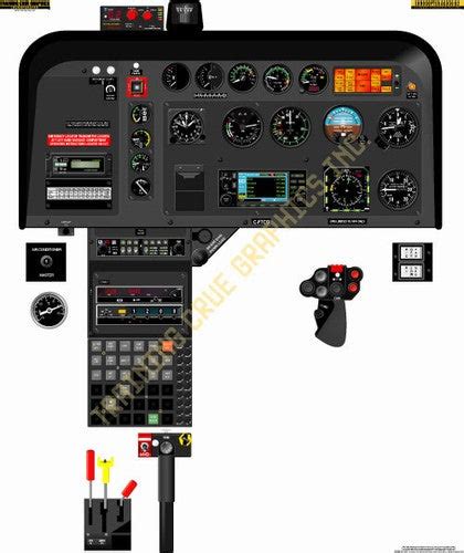 Aviation Training Graphics Eurocopter AS350 Handheld Cockpit Poster — Essco Aircraft