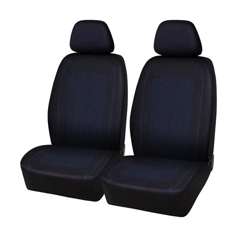 Assorted Sca Jacquard Polyester Seat Covers Blackblue Adjustable