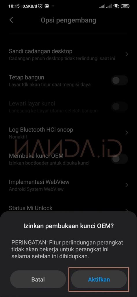 Unlock Bootloader UBL Redmi Note 7 Lavender NANDA ID