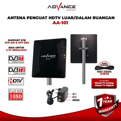 Jual Antena Tv Digital Analog Advance AA 101 Indoor Dan Outdoor Tahan