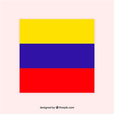 Bandera De Colombia Vector Gratis