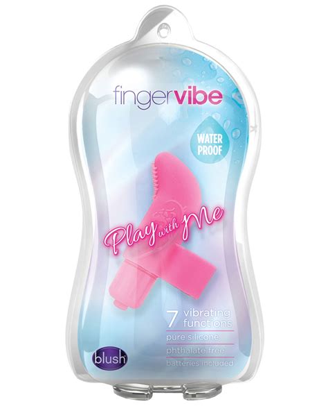 Blush Play With Me Finger Vibe Pink By Blush Novelties Cupids Lingerie