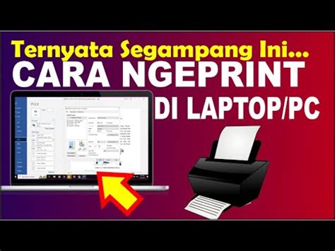 Cara Print Di Laptop Atau Komputer Ngeprint Dokumen Di Laptop Untuk