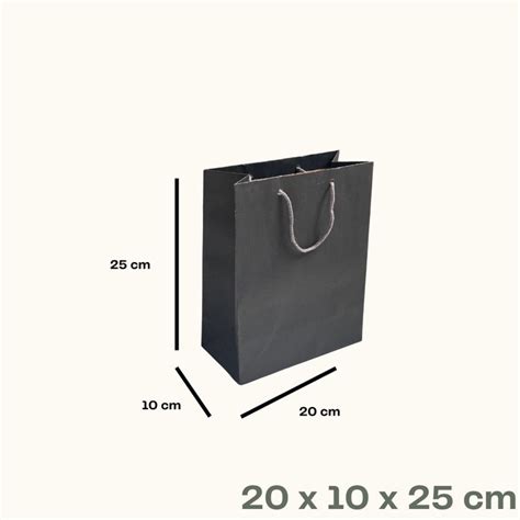 Jual Paper Bag Hitam Polos Special Black 150 Gsm Ukuran Lengkap Suvenir