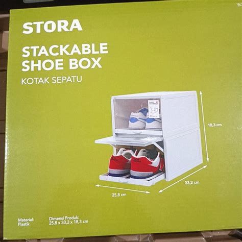 Jual Stora Stackable Shoe Box Sliding Kotak Sepatu Sandal Sliding Lipat