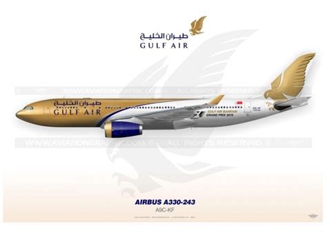 Airbus A330-243 "Gulf Air" JP-1071 - Aviationgraphic