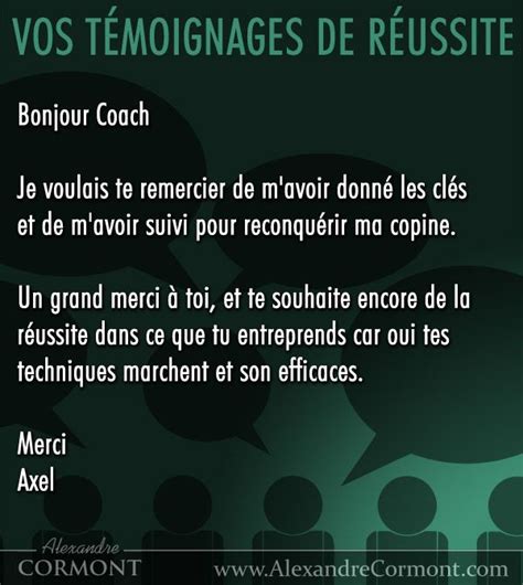 70 conseils de pro pour récupérer son ex Alexandre Cormont Phrase