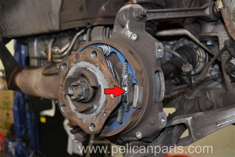 Porsche 997 2 Carrera Parking Brake Shoe Replacement Pelican