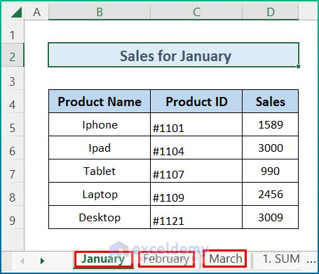 How To Vlookup And Sum Across Multiple Sheets In Excel