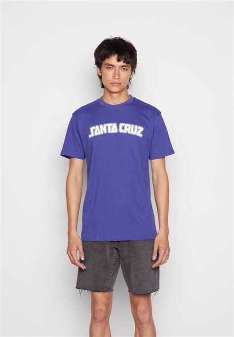 Santa Cruz Arch Strip Unisex T Shirt Med Print Purple Syrenlila