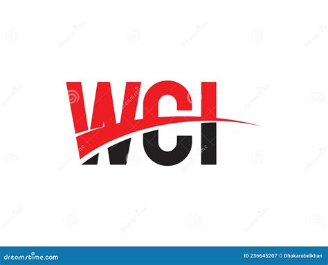 Wci Letter Initial Logo Design Vector Illustration Stock Vector