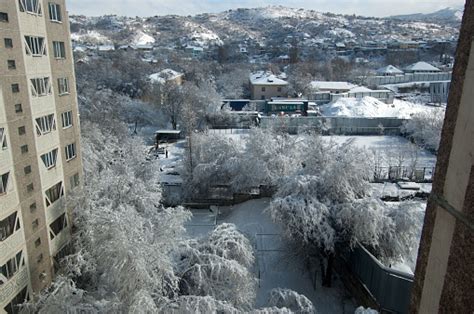 Almaty Winter Stock Photo - Download Image Now - Architecture, Central ...