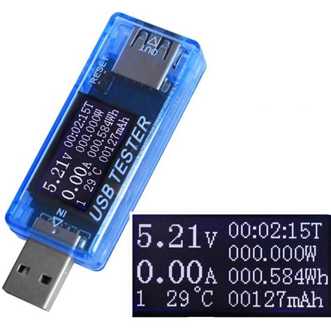 USB тестер KWS-MX17 4-30V 5A для проверки зарядок/кабелей/Power Bank