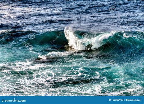 Mar Ondas Ondas No Oceano Tempestuoso Ondas Do Oceano Tempestuoso