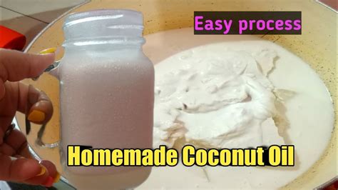 How To Make Coconut Oil At Home Pure Coconut Oil At Home 🍶🧂 Youtube