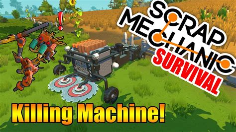 Scrap Mechanic Survival 2 Vehicle Upgrades Haybot Killing And Wood