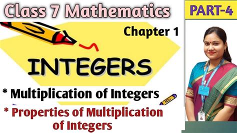 Class 7 Math Integers Part 4 Class 7 Maths Ncert Solutions Class 7 Math Chapter 1 Exercise