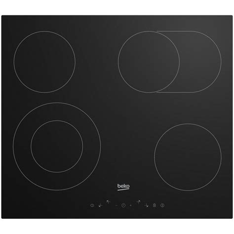 Beko HIC 64403 T Placa Vitrocerâmica 4 Zonas com Duo e Zona Extensível ...