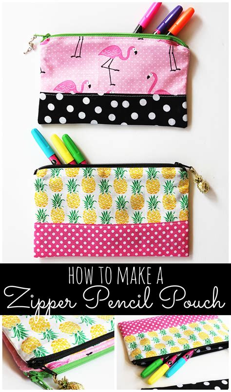 Zipper Pencil Pouch Diy Sewing Tutorial By Positively Splendid Artofit