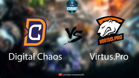 Digital Chaos Vs Virtus Pro Semi Final ESL One Genting Dota 2 YouTube