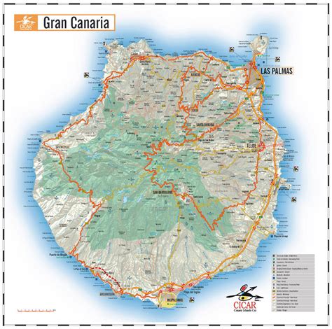 Decorativo Buzo Trascendencia Mapa De La Isla De Gran Canaria Estado