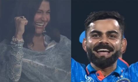 Video Anushka Sharma Gives Epic Reaction As Husband Virat Kohli Gets