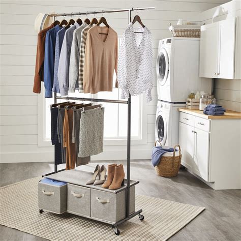 Better Homes And Gardens 2 Tier Garment Rack With 3 Drawer Closet