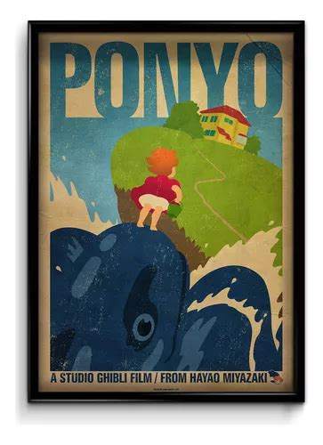 Quadro Decorativo Studio Ghibli Ponyo X Cm Parcelamento Sem Juros