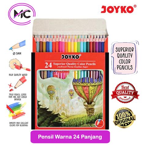 Jual Pensil Warna Joyko Murah 12 Pencil Colour Menggambar Mewarnai Alat