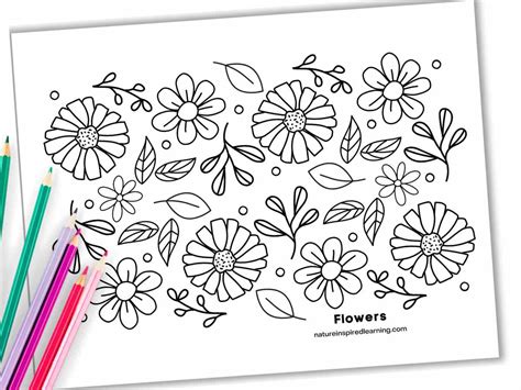 Unleash Your Inner Artist With Cute Printable Flower Coloring Pages