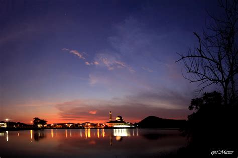 Wallpaper Pemandangan Matahari Terbenam Laut Danau Air Alam