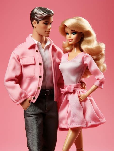 Premium AI Image | Barbie and ken dolls in their pink house family and love