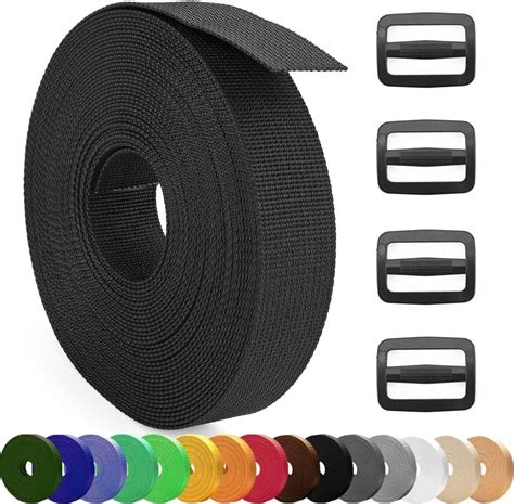 Amazon 10 Yards 1 Inch Wide Black Nylon Heavy Duty Webbing Strap