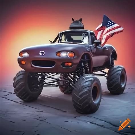 Mazda Mx Transformed Into A Patriotic Monster Truck On Craiyon