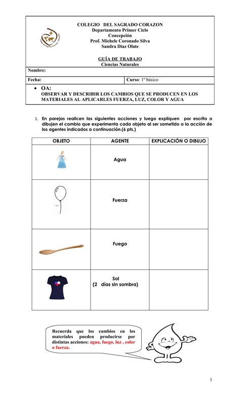 Guia Naturaleza Cambios En Los Materiales PDF