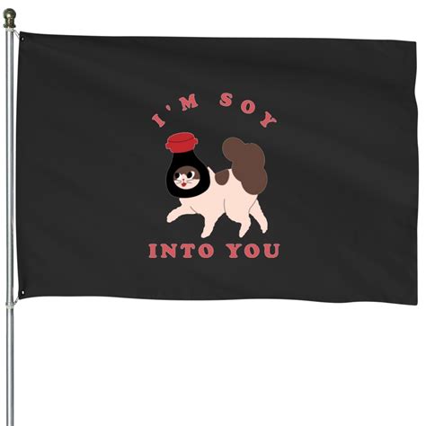 I M Soy Into You Cute Soy Sauce House Flags Sold By Opal Lantz Sku