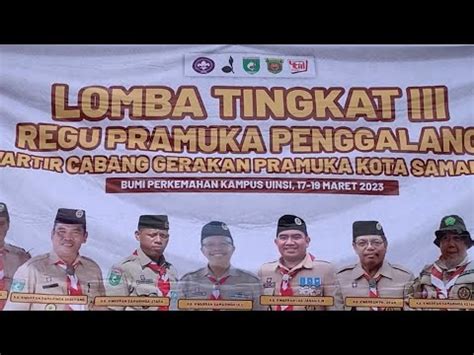 Lomba Tingkat Iii Pramuka Regu Penggalang Kwarcab Samarinda Youtube