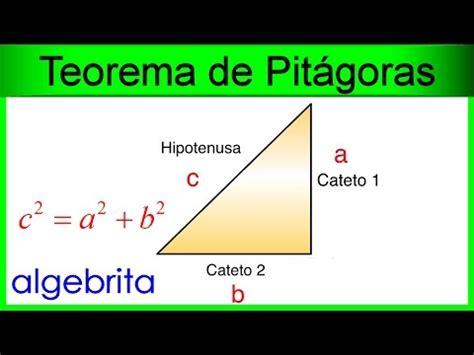 Hipotenusa y catetos Teorema de Pitágoras 352 - YouTube