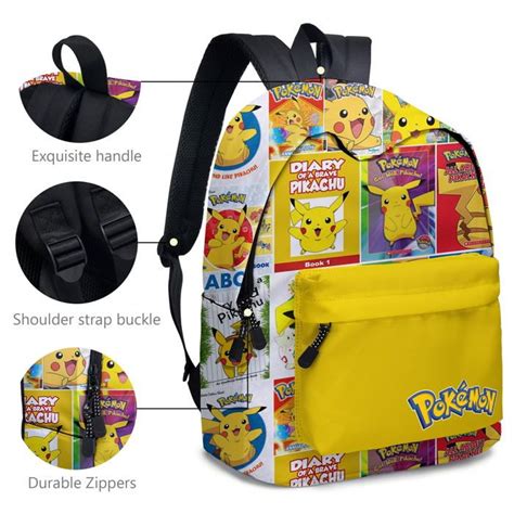 Sac à dos Pokemon Pikachu Design mignon dessin animé Kawaii Pikachu