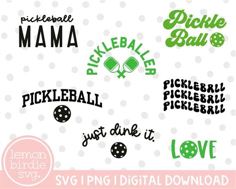 Pickleball Svg Bundle Pickleball Shirt Svg Pickleballer Svg Etsy