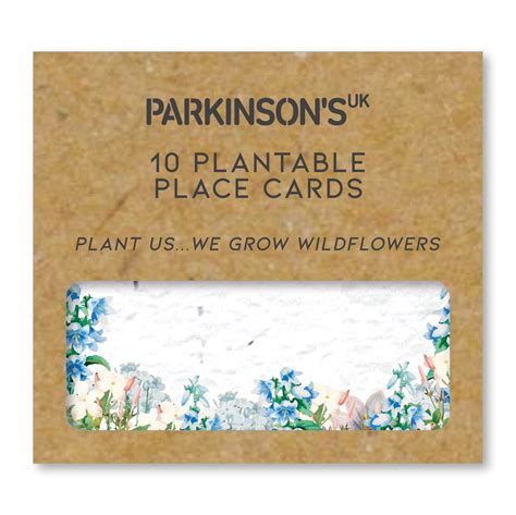 Parkinsons Uk Charity Wedding And In Celebration Seed Place Cards Wi