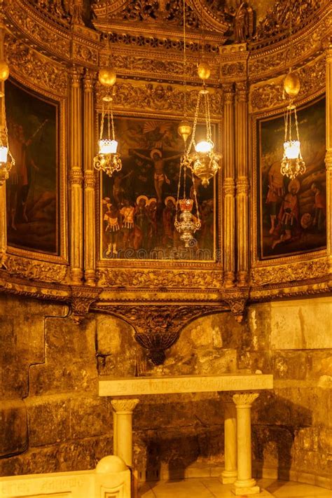 JERUSALEM, ISRAEL - April 2, 2018: Inside the Church of the Holy Sepulchre. Editorial Photo ...