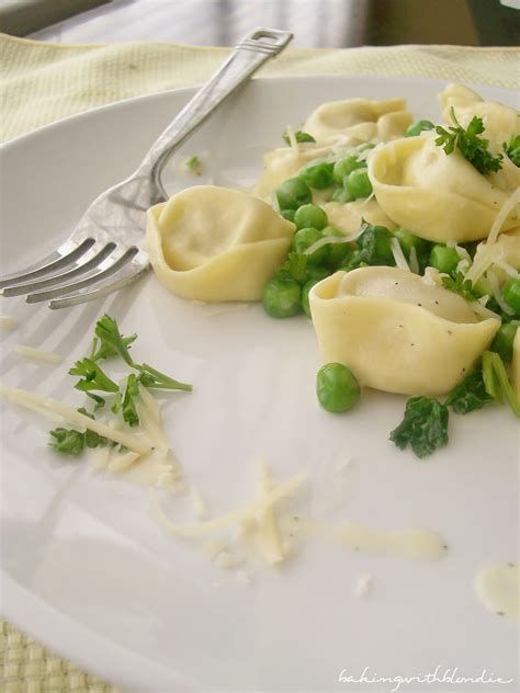 Chicken Prosciutto Tortellini Alfredo With Peas