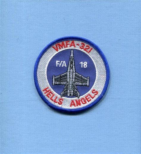 Vmfa 321 Hells Angels Usmc Marine Corps Fighter Squadron Bullet Patch