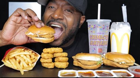 Asmr Eating Mcdonalds Mcchicken Chicken Nuggets French Fries And Oreo