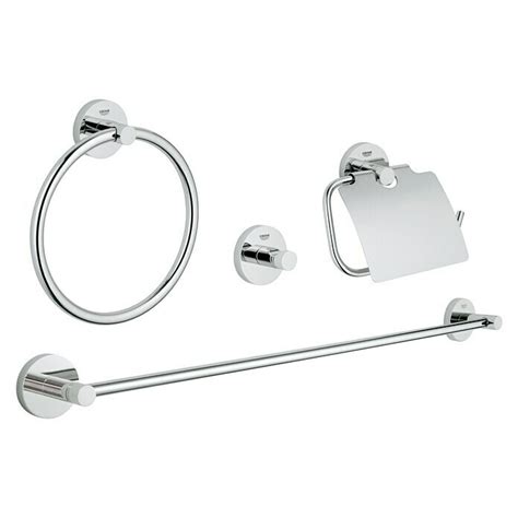 Grohe Essentials Bad Set 4in1 Variante 2 4 Tlg Chrom Glänzend