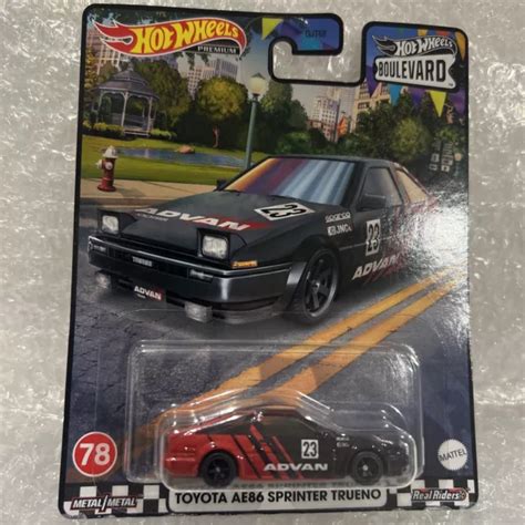 HOT WHEELS TOYOTA AE86 Sprinter Trueno Advan Boulevard 78 Premium 18