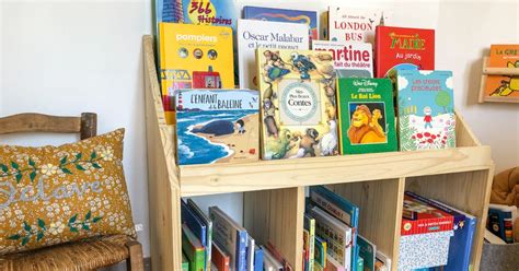 Bibliothèque Montessori DIY pour enfant Marie Claire