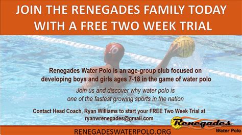 Renegades Water Polo Club Home
