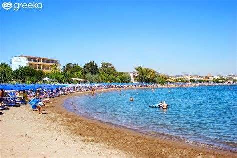 Rhodes Faliraki Beach Photos Map Greeka